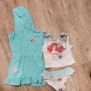 Ariel Themed Swimsuit Set